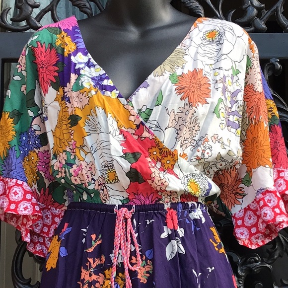 🚨B2G1 ANTHROPOLOGIE Bohemian Multi Color Dress - Picture 2 of 12